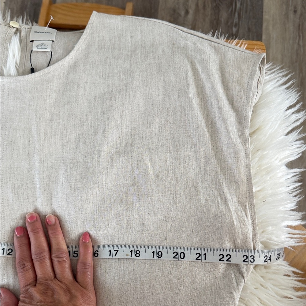 Calvin Klein Cream Midi Dress - Picture 7 of 11